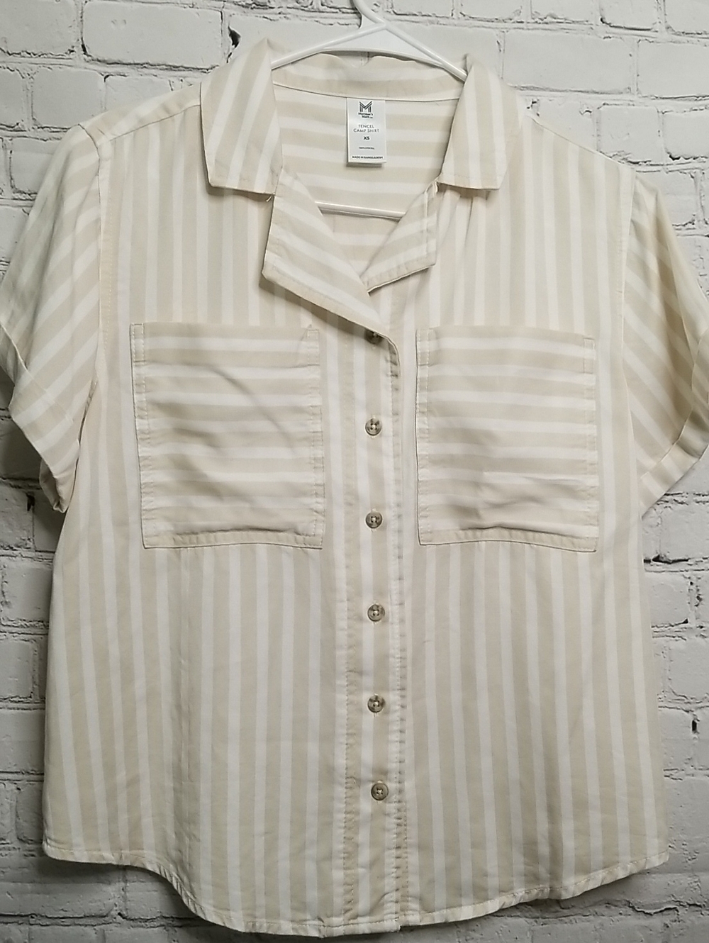 Member's Mark Camp Shirt Size Xsmall Buttondown w/ Pockets EUC